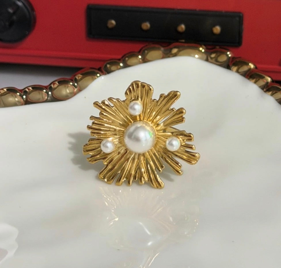 FLOR PERLADA RING